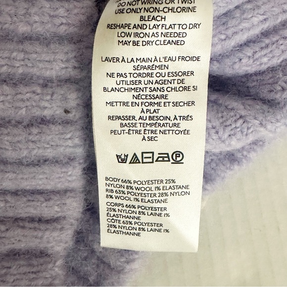 Anthropologie Pilcro Sweater Crew Neck Women Purple The Blake Slouchy XS NWT - Picture 9 of 12
